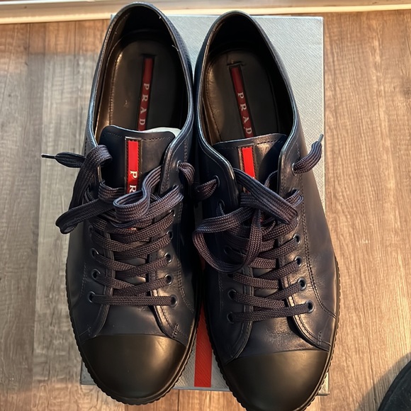 Prada | Shoes | Prada Calzature Uomo Saffiano Cuir | Poshmark